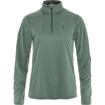 FJÄLLRÄVEN ABISKO DAY HIKE HALF ZIP W - PATINA GREEN