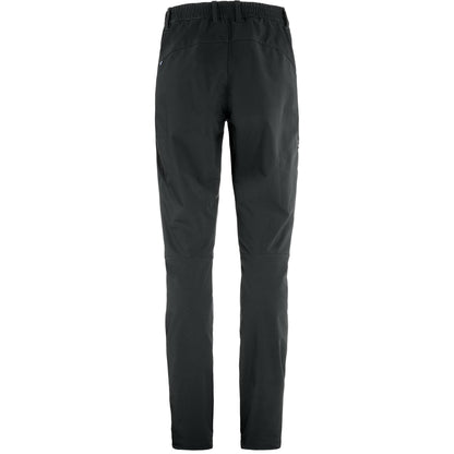 FJÄLLRÄVEN ABISKO TRAIL STRETCH TROUSERS W - BLACK