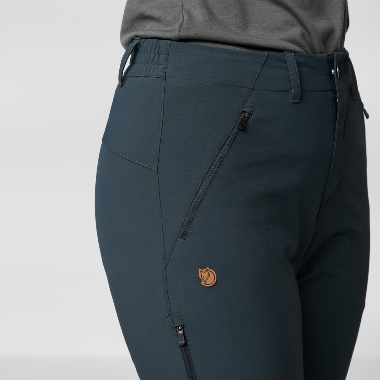 FJÄLLRÄVEN ABISKO TRAIL STRETCH TROUSERS W - BLACK