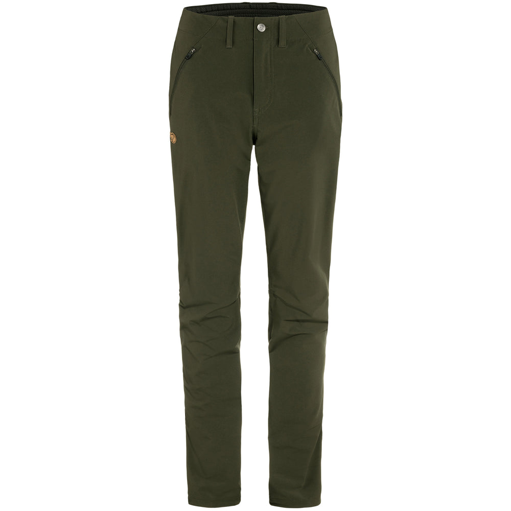 FJÄLLRÄVEN ABISKO TRAIL STRETCH TROUSERS W - DEEP FOREST
