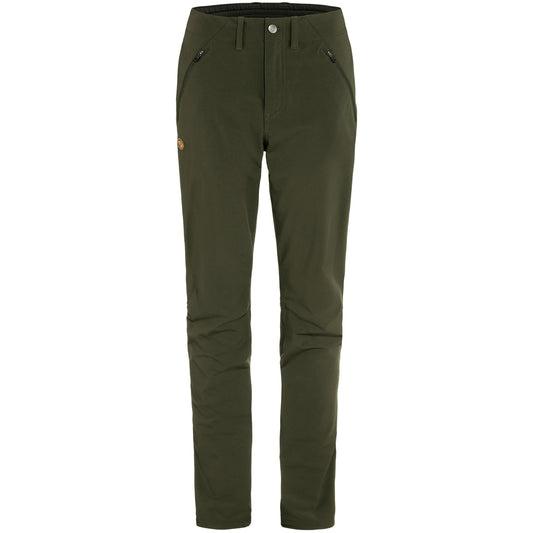 FJÄLLRÄVEN ABISKO TRAIL STRETCH TROUSERS W - DEEP FOREST