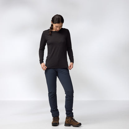 FJALLRAVEN ABISKO LOGO WOOL LS W