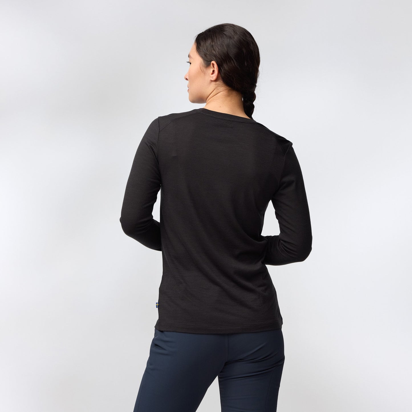 FJALLRAVEN ABISKO LOGO WOOL LS W