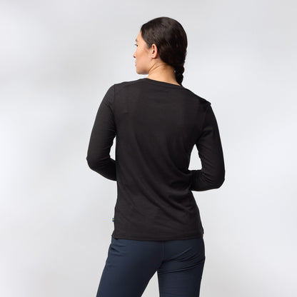 FJALLRAVEN ABISKO LOGO WOOL LS W
