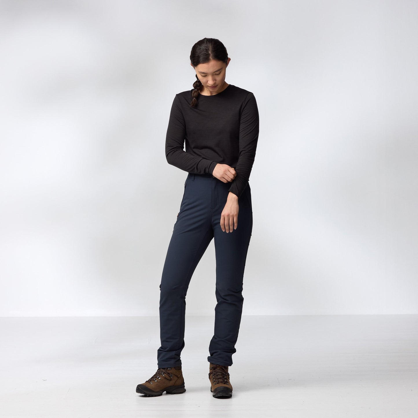 FJALLRAVEN ABISKO LOGO WOOL LS W
