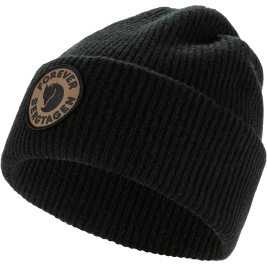 FJÄLLRÄVEN BERGTAGEN FOREVER WOOL BEANIE - BLACK