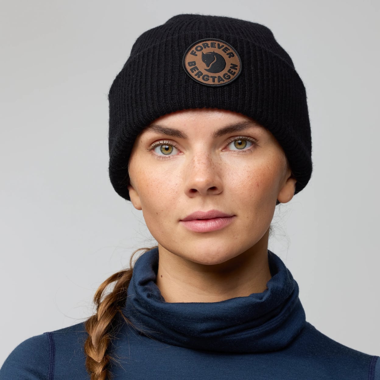 FJÄLLRÄVEN BERGTAGEN FOREVER WOOL BEANIE - DARK NAVY