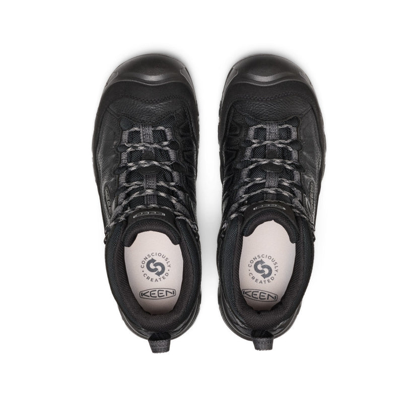 KEEN MEN'S TARGHEE IV MID WP - TUMBLED BLACK