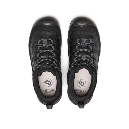 KEEN MEN'S TARGHEE IV MID WP - TUMBLED BLACK