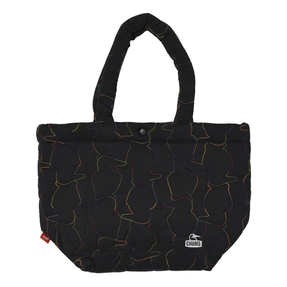 CHUMS BOOBY STITCH TOTE BAG - BLACK X RAINBOW