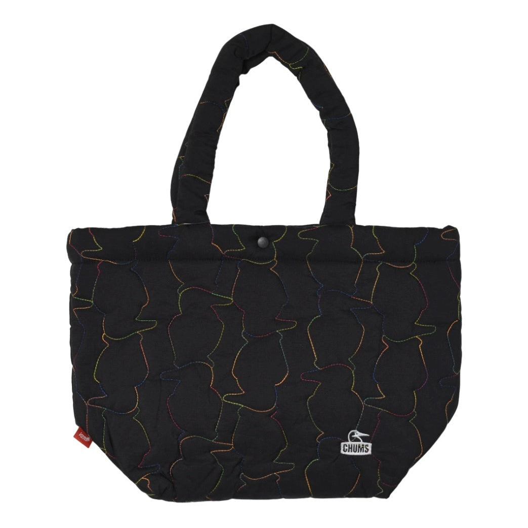 CHUMS BOOBY STITCH TOTE BAG - BLACK X RAINBOW