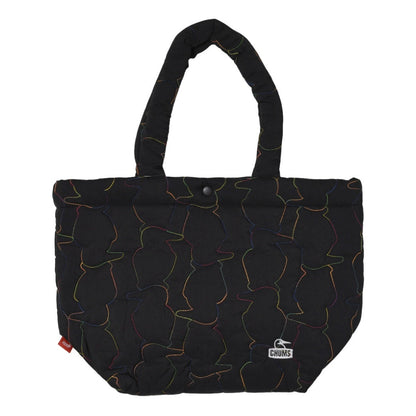 CHUMS BOOBY STITCH TOTE BAG - BLACK X RAINBOW
