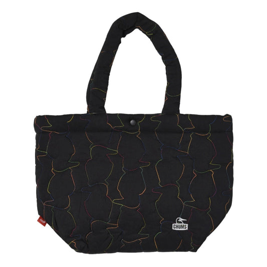 CHUMS BOOBY STITCH TOTE BAG - BLACK X RAINBOW