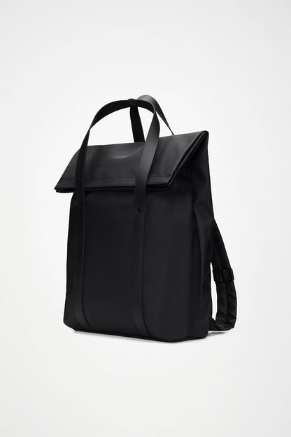 RAINS 2 WAY TOTE BACKPACK W3 BLACK GRAIN