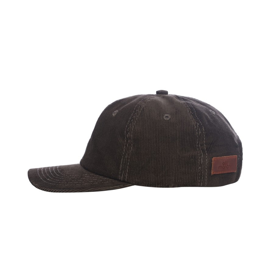 ALLMARCH SNAPBACK HAT CORDUROY DARK BROWN