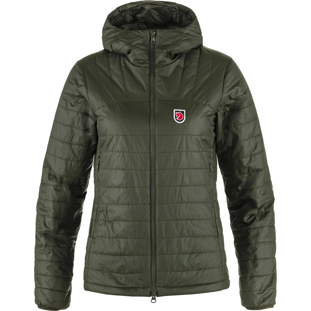 FJÄLLRÄVEN EXPEDITION X-LATT HOODIE W - DEEP FOREST