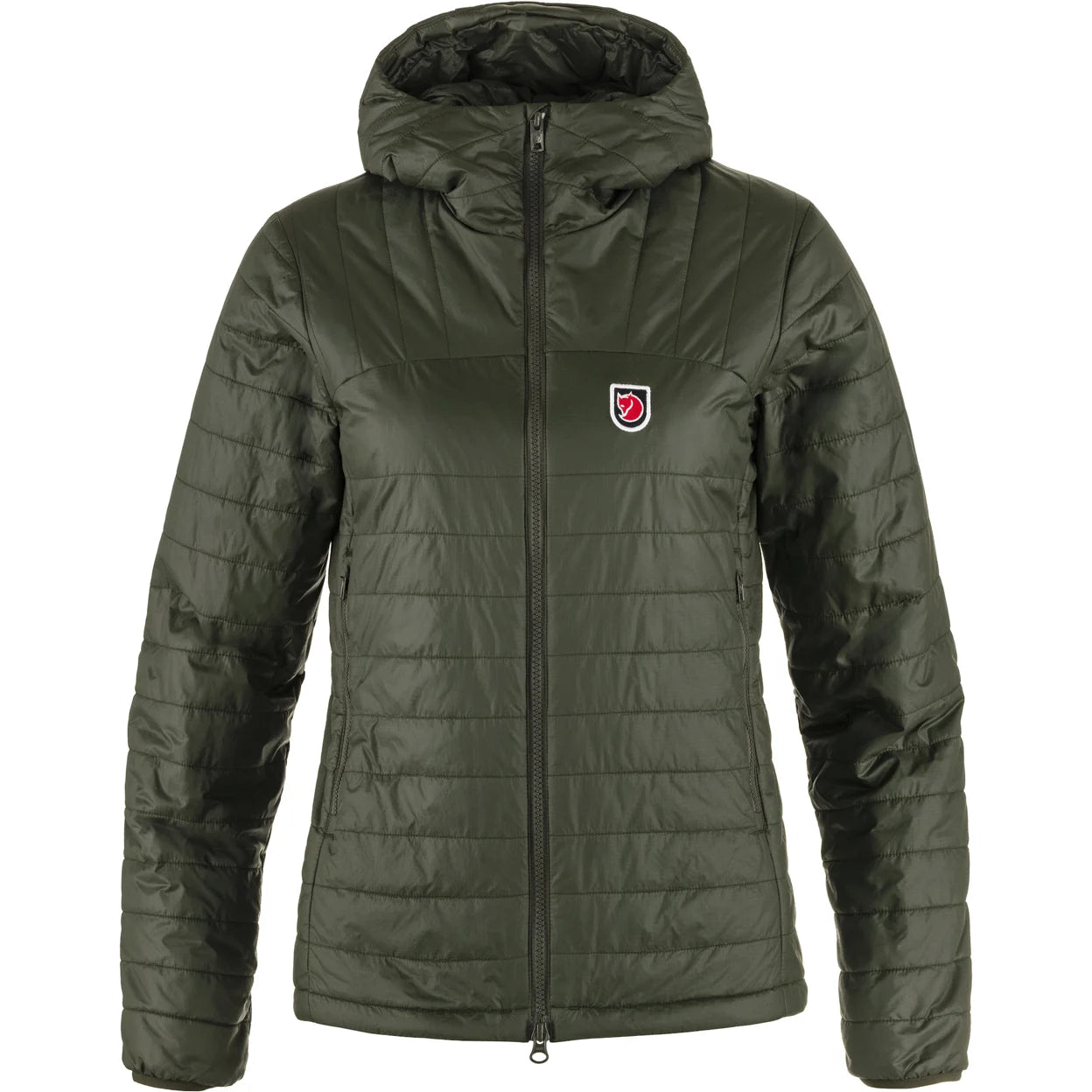 FJÄLLRÄVEN EXPEDITION X-LATT HOODIE W - DEEP FOREST