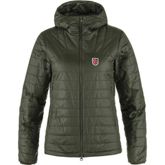 FJÄLLRÄVEN EXPEDITION X-LATT HOODIE W - DEEP FOREST