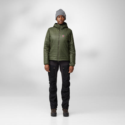 FJÄLLRÄVEN EXPEDITION X-LATT HOODIE W - BLACK
