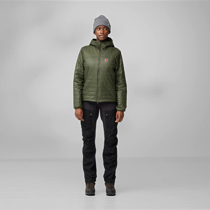 FJÄLLRÄVEN EXPEDITION X-LATT HOODIE W - BLACK