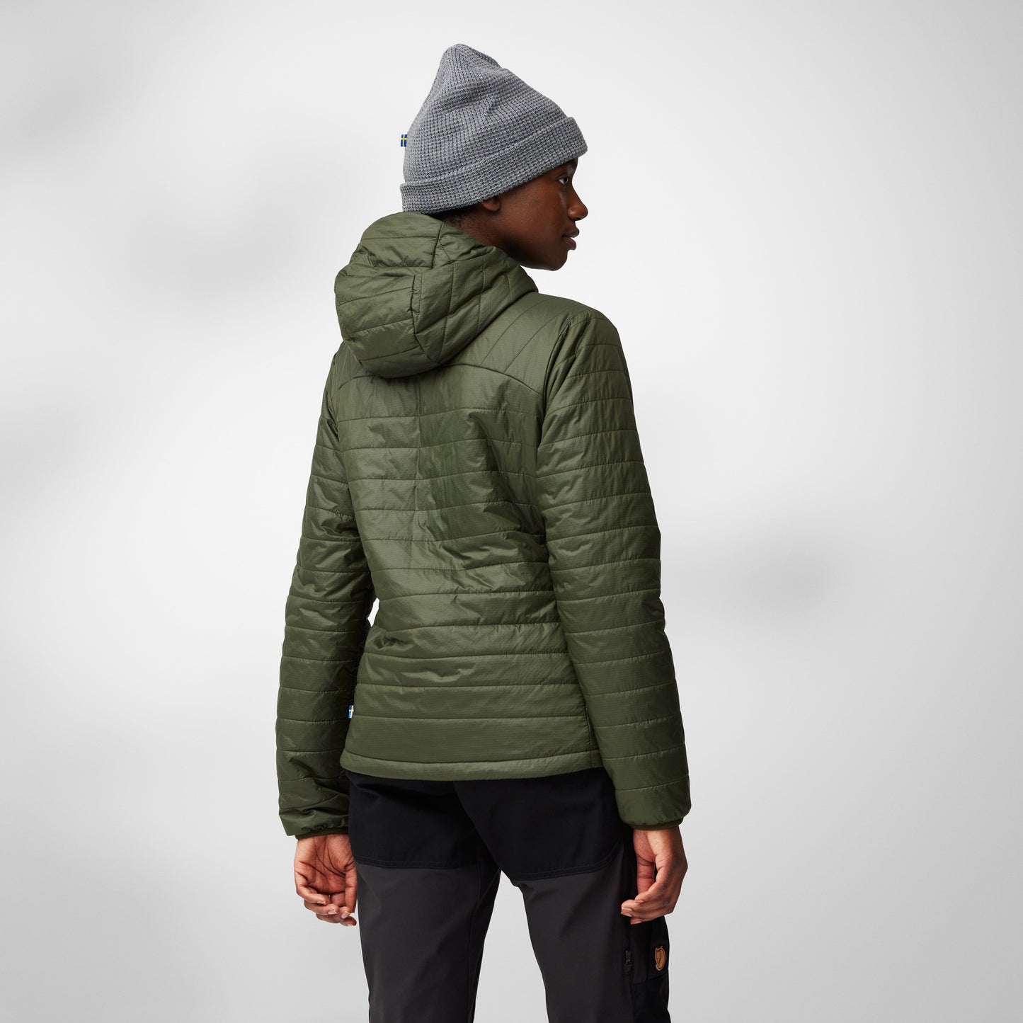 FJÄLLRÄVEN EXPEDITION X-LATT HOODIE W - DEEP FOREST
