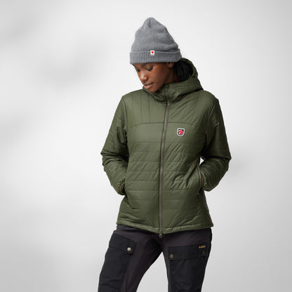 FJÄLLRÄVEN EXPEDITION X-LATT HOODIE W - BLACK