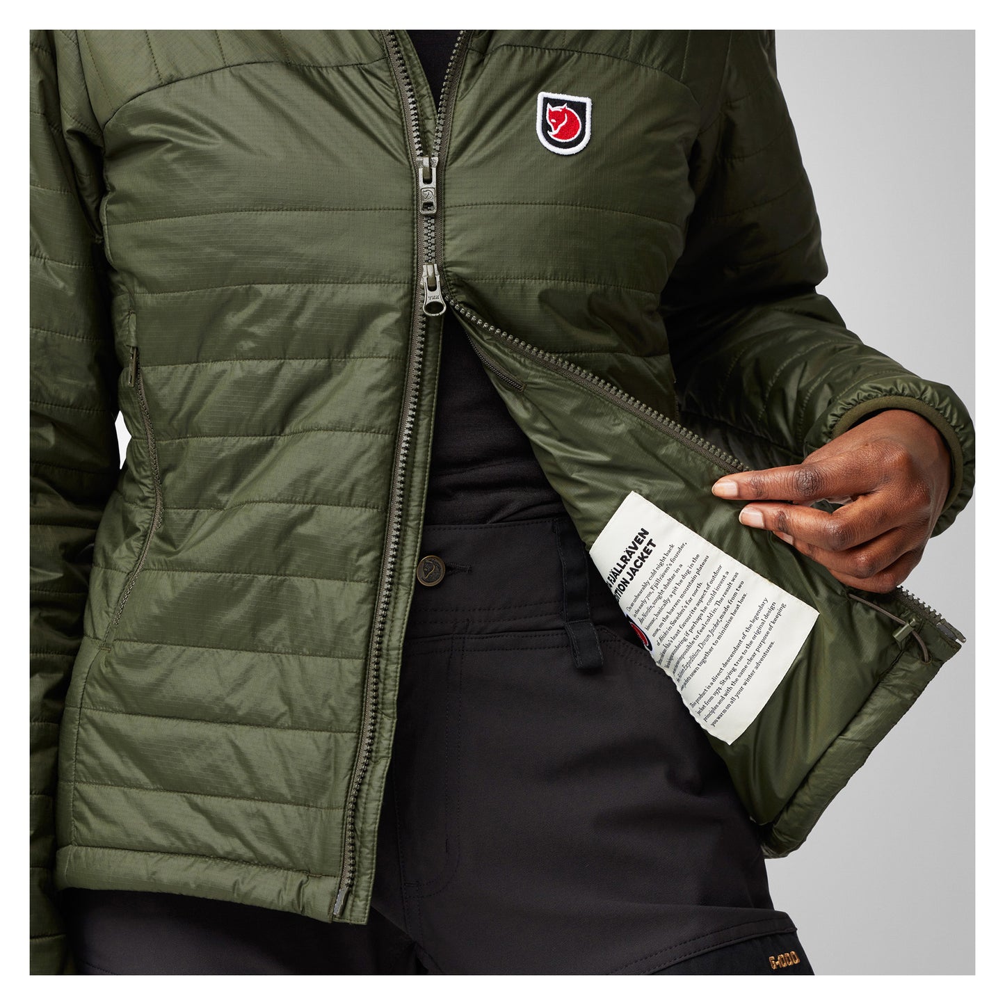 FJÄLLRÄVEN EXPEDITION X-LATT HOODIE W - BLACK