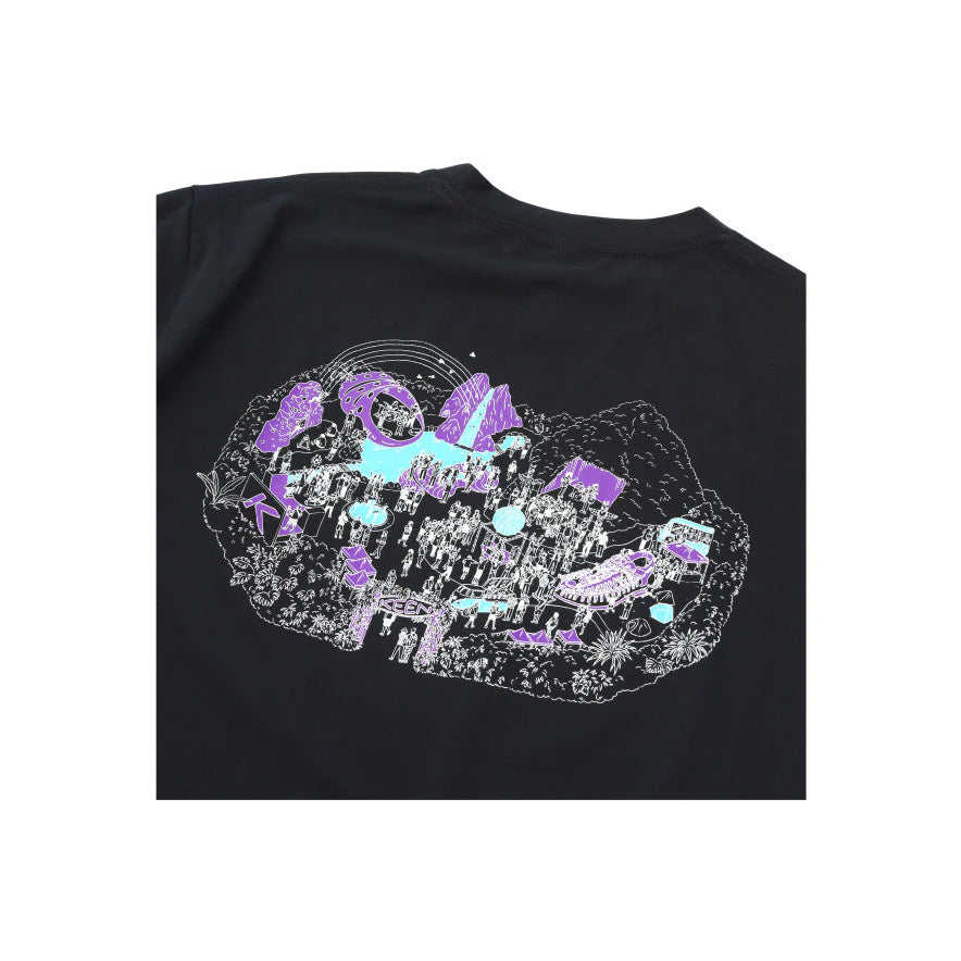 KEEN HARVEST PARK TEE BLACK