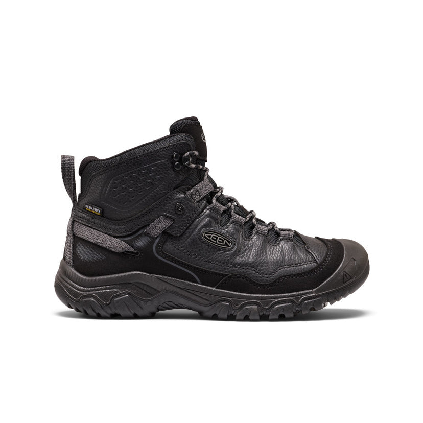 KEEN MEN'S TARGHEE IV MID WP - TUMBLED BLACK