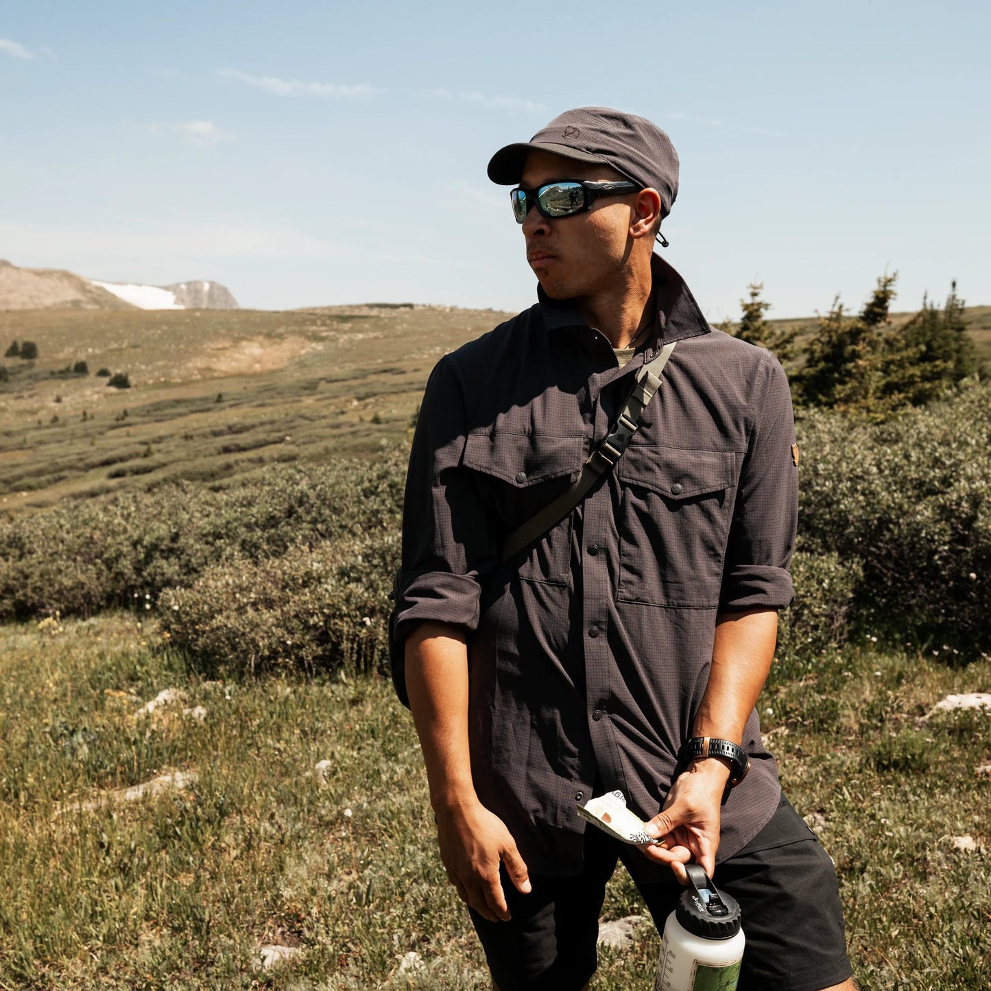 FJÄLLRÄVEN ABISKO TREKKING CAP - DARK GREY