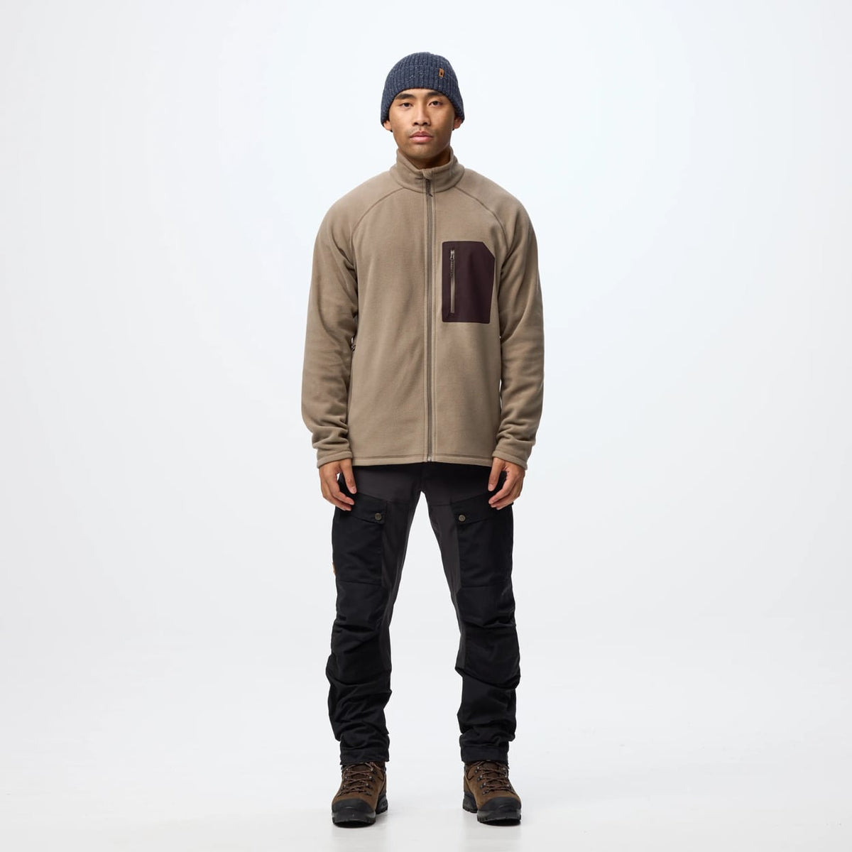 FJÄLLRÄVEN KAIPAK FLEECE - SUEDE BROWN-BLACK OAK