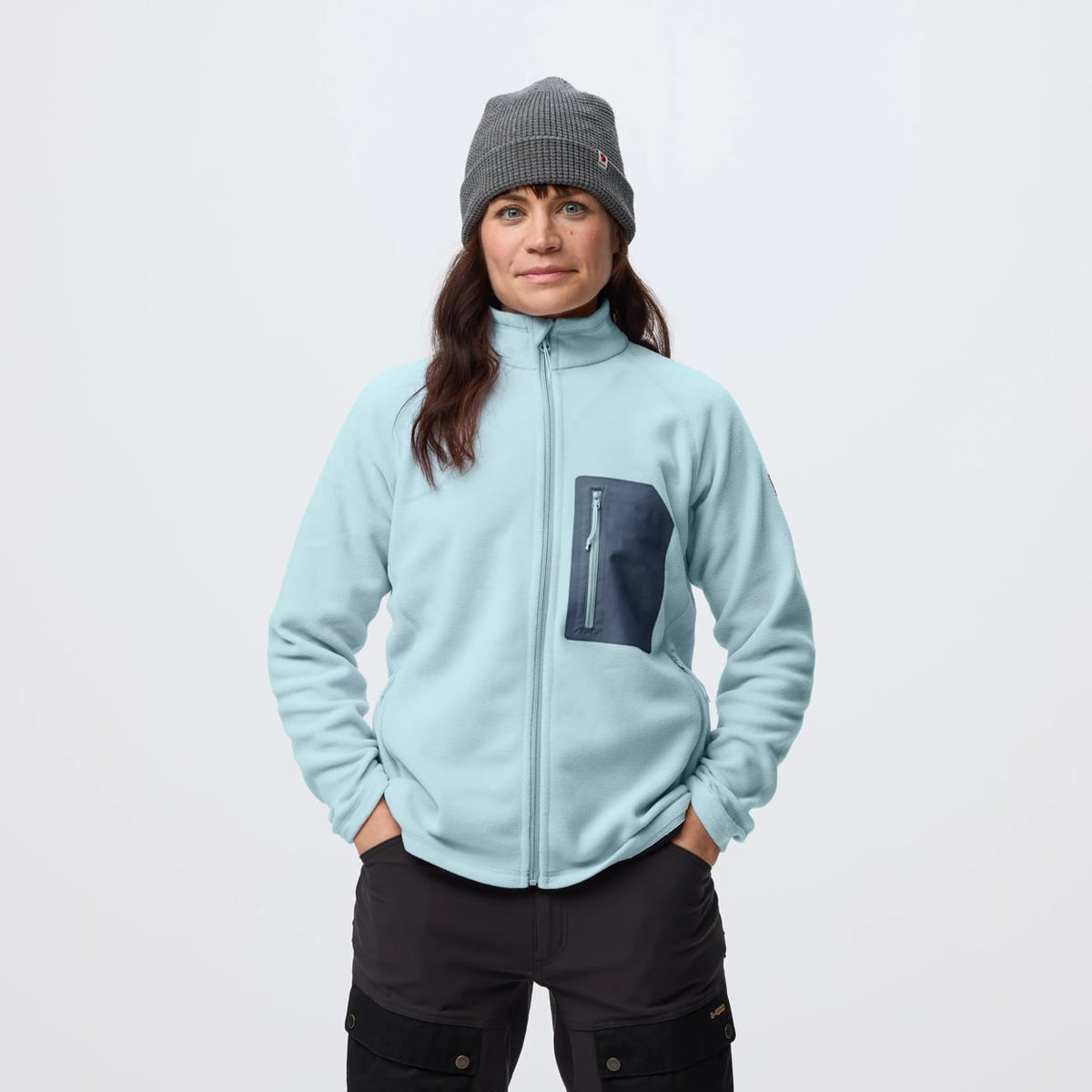 FJÄLLRÄVEN KAIPAK FLEECE - LAVENDER MIST-FOSSIL
