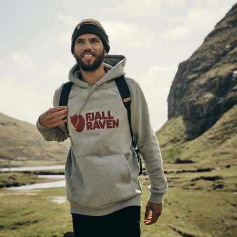 FJALLRAVEN LOGO HOODIE M