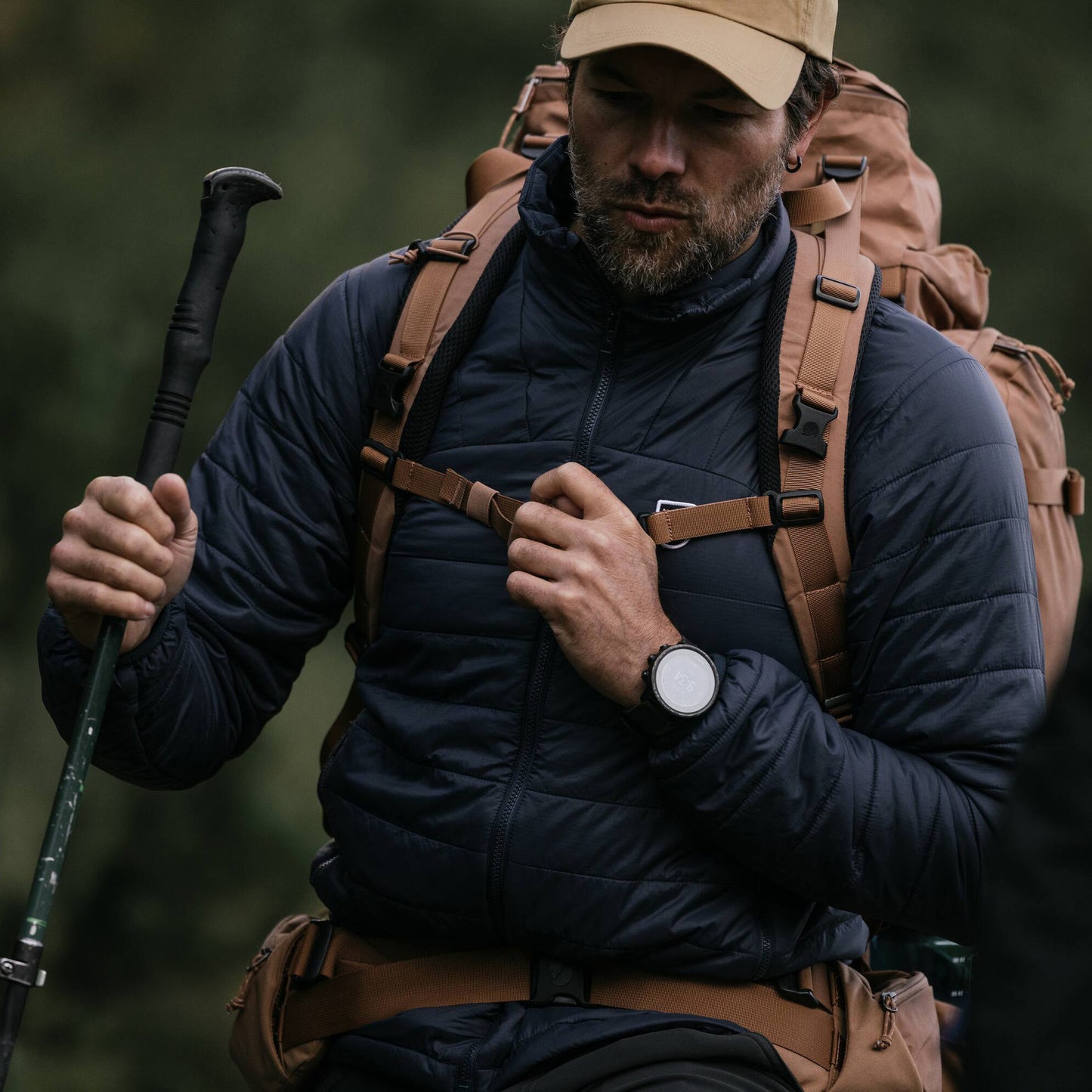 FJÄLLRÄVEN EXPEDITION X-LATT HOODIE M - NAVY