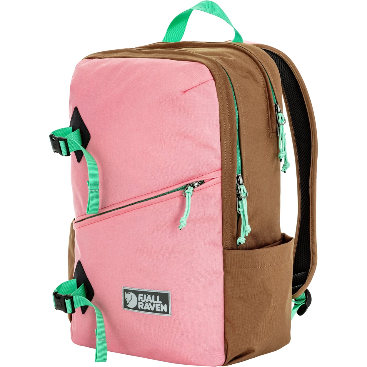 FJÄLLRÄVEN VARDAG BACKPACK 17 POPPY PINK-KHAKI DUST