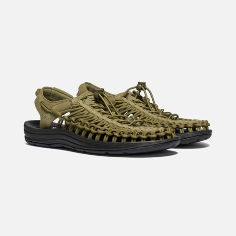 KEEN MEN'S UNEEK - DARK OLIVE/BLACK