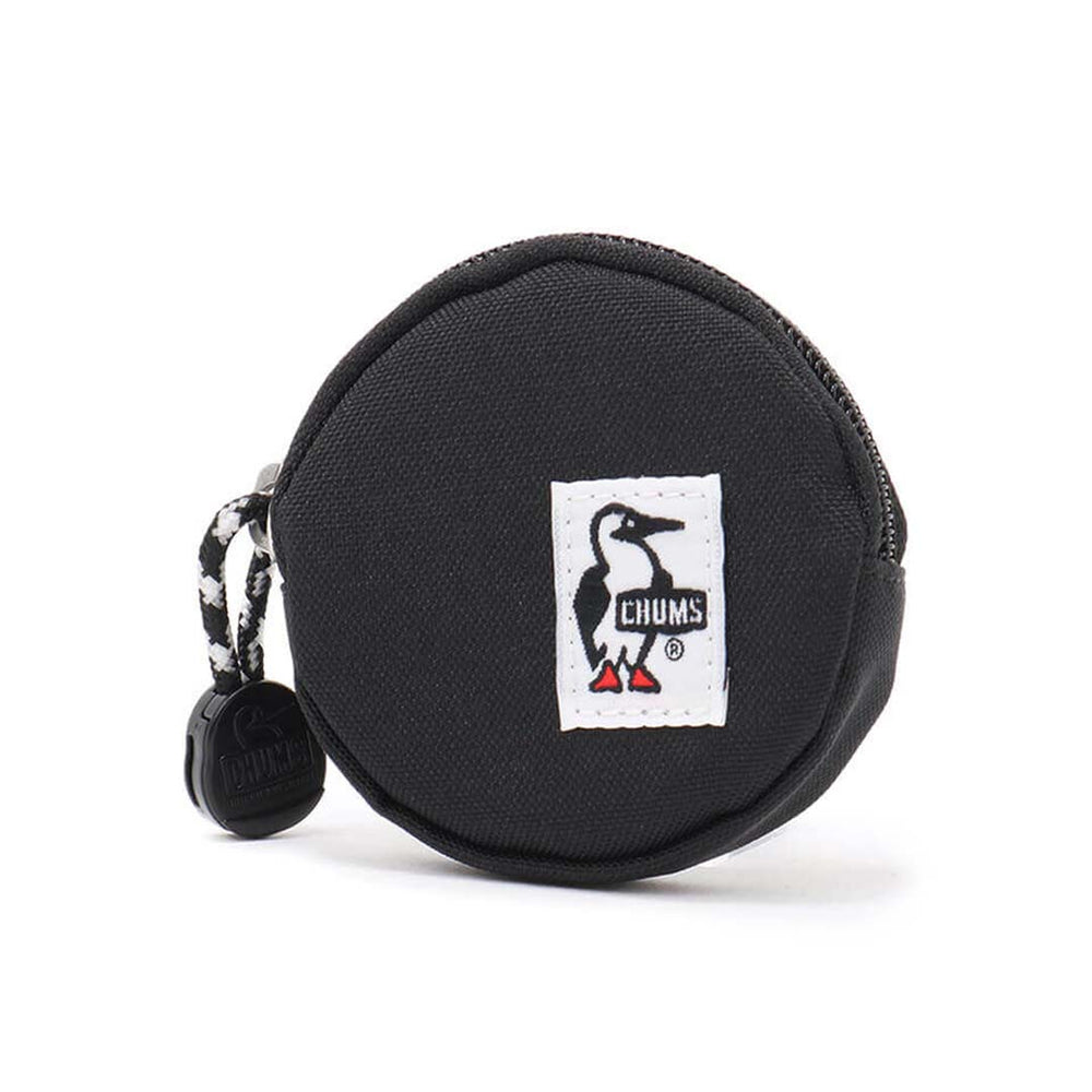 CHUMS RECYCLE ROUND COIN CASE - BLACK