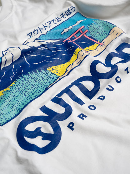 OUTDOOR PRODUCTS MT. FUJI TEE WHITE