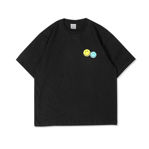 OUTSIDE X SMILEY RAINBOW T-SHIRT