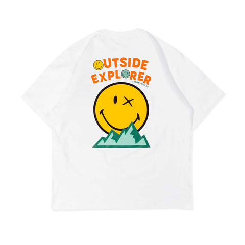 OUTSIDE X SMILEY EXPLORER T-SHIRT